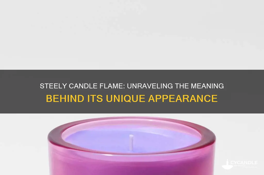 what does it mean when the candle is steely