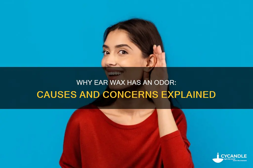 what does it mean when you can smell ear wax