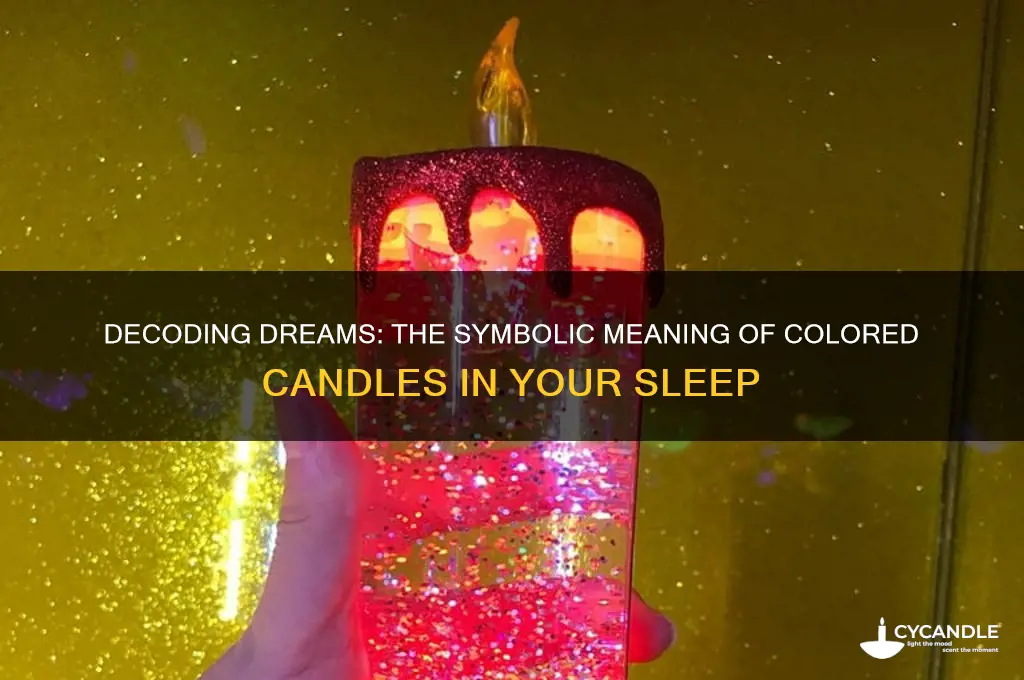 what does it mean when you dream of color candles