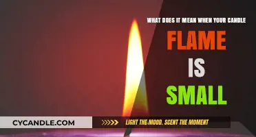 Small Candle Flame: Understanding Its Meaning and Possible Causes