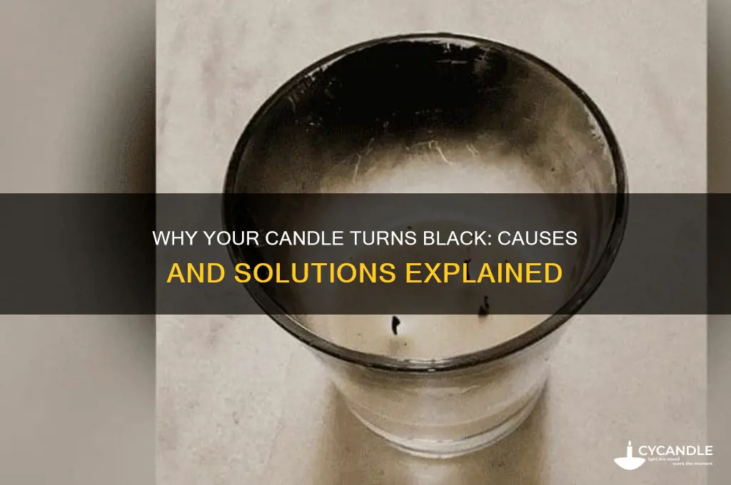 what does it mean when your candle turns black