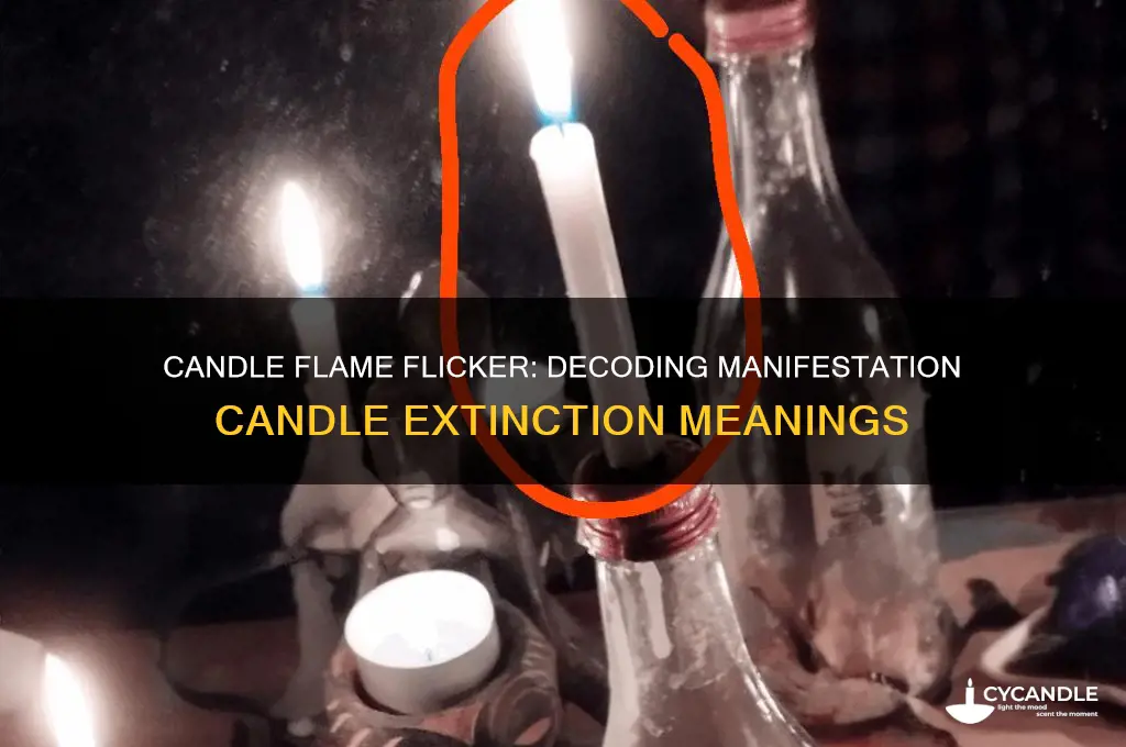 what does it mean when your manifestation candle goes out