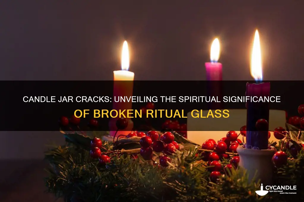what does it mean when your ritual candles glass breaks