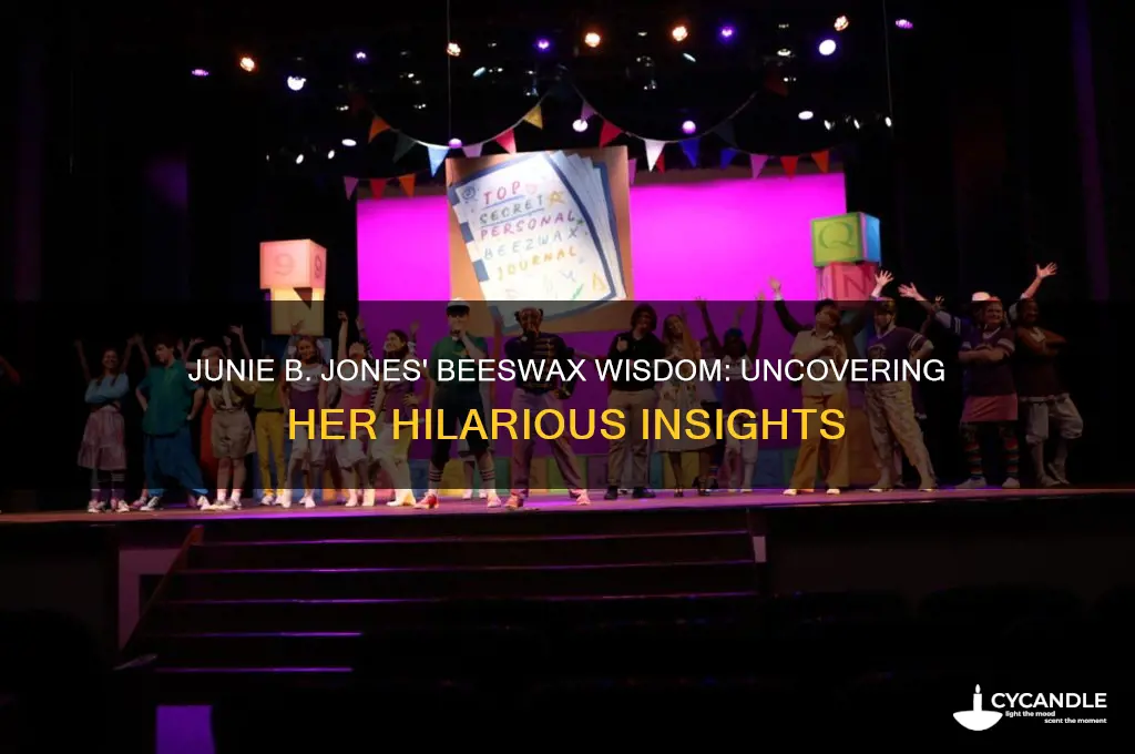 what does junie b jones say about beeswax