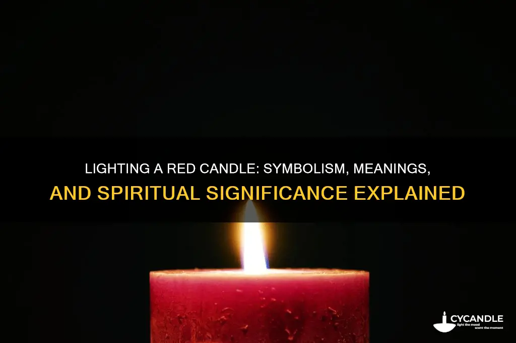 what does light a red candle mean