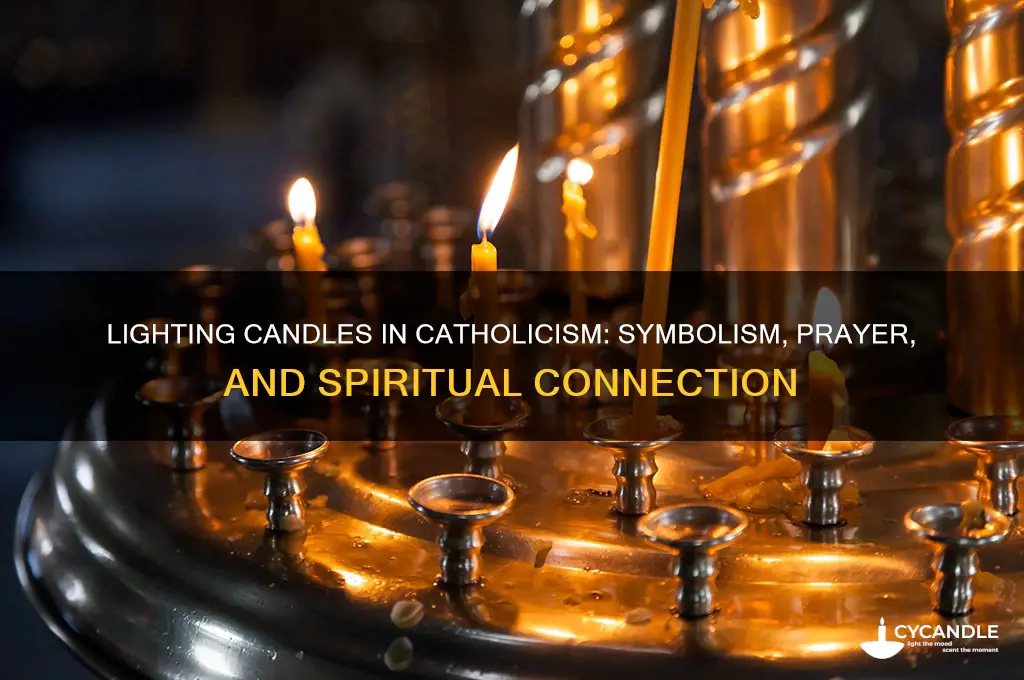 what does lighting a candle do for catholics