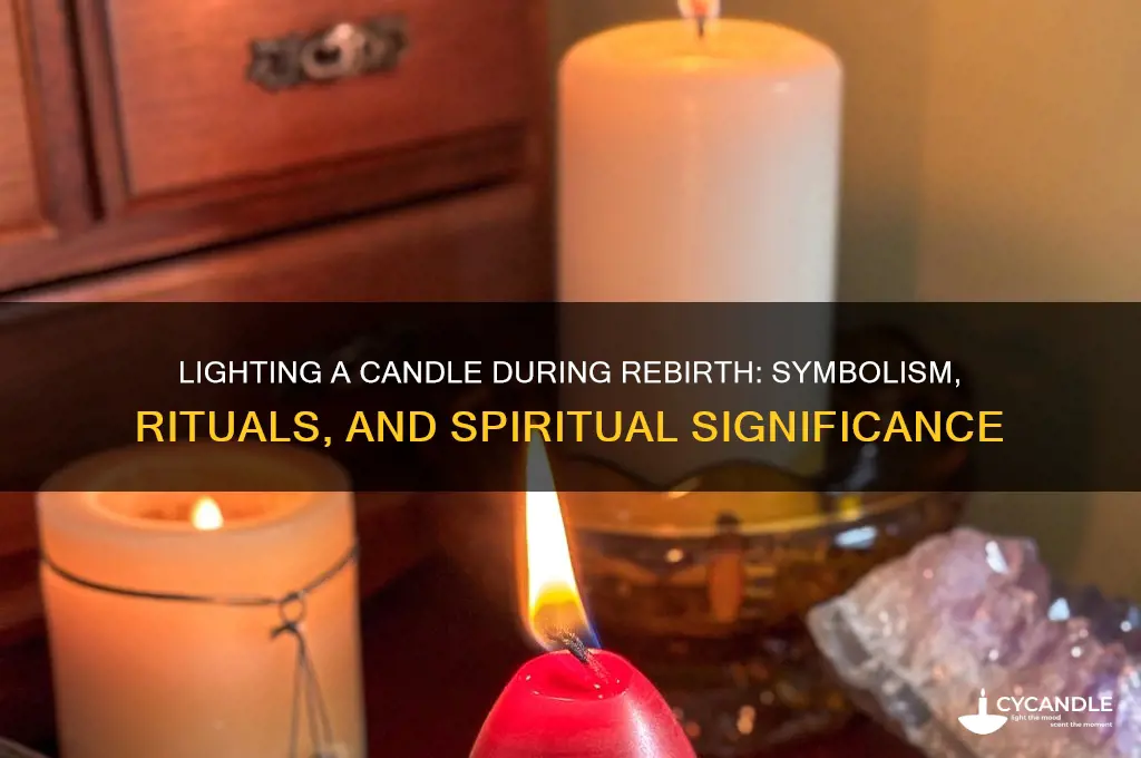 what does lighting a candle during rebirth