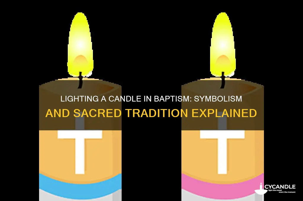 what does lighting a candle in baptism