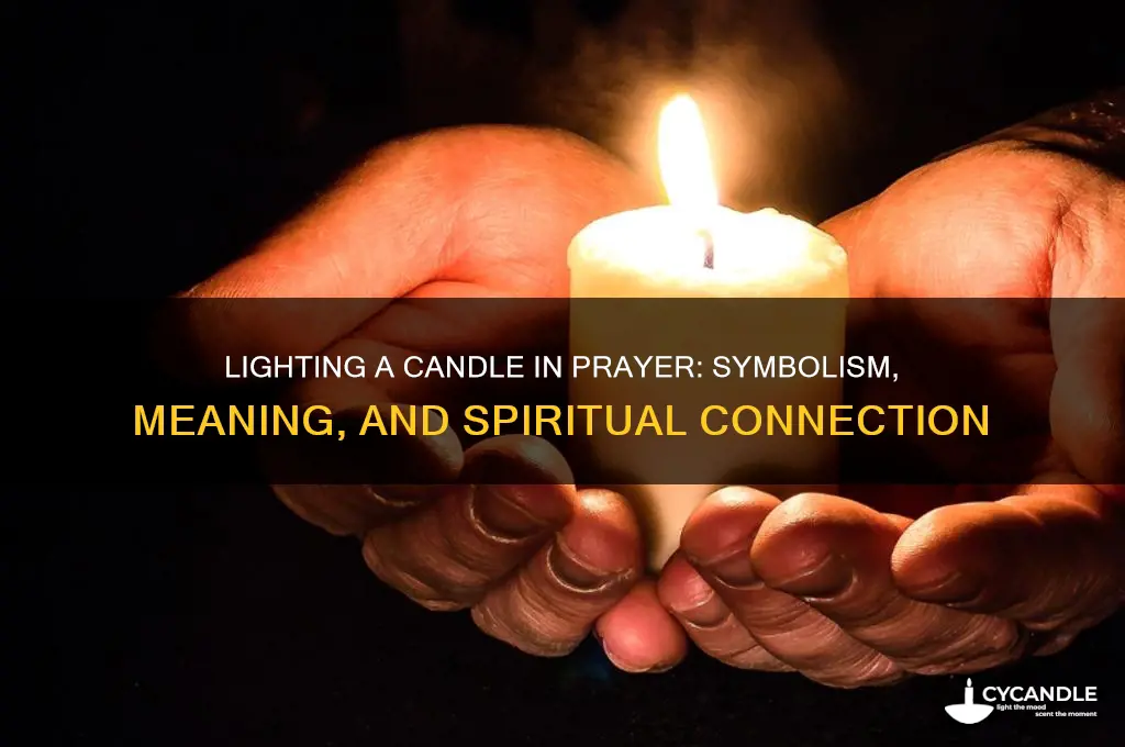 what does lighting a candle mean when praying
