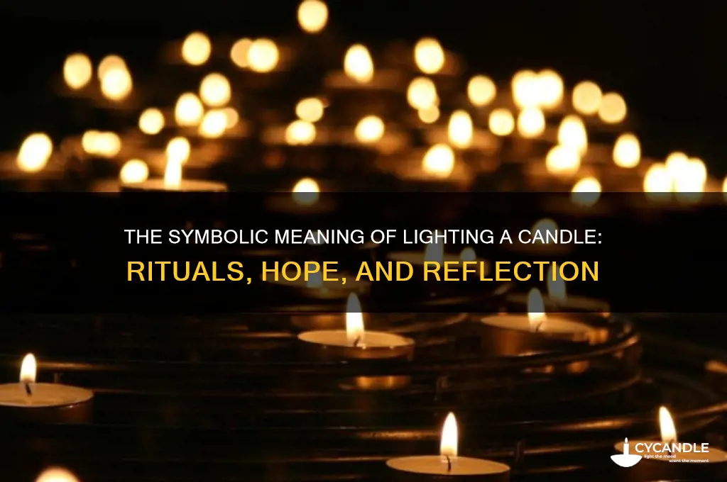 what does lighting a candle signify