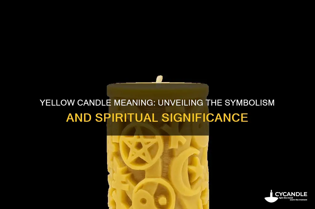 what does lighting a yellow candle mean