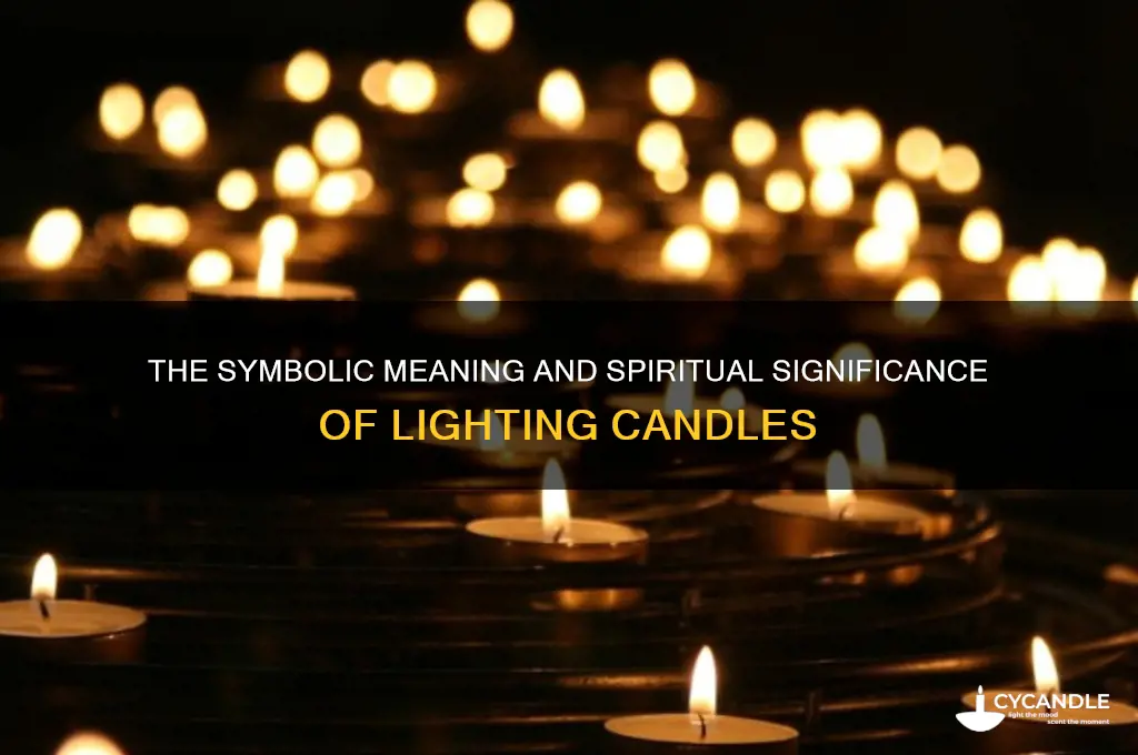 what does lighting candles mean