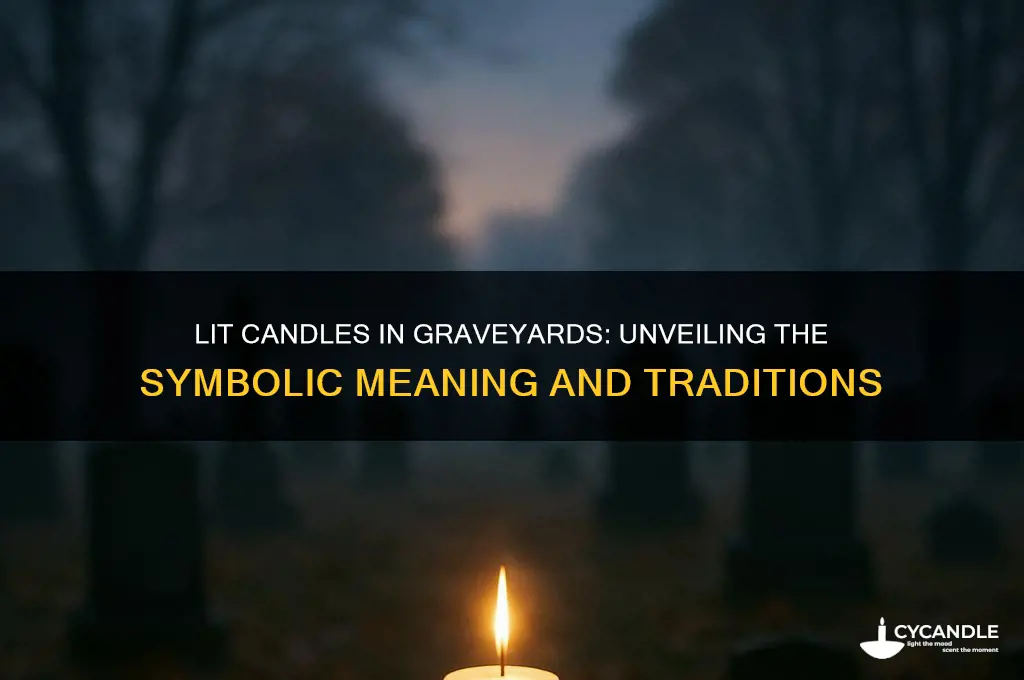 what does lit up candles at graveyard mean