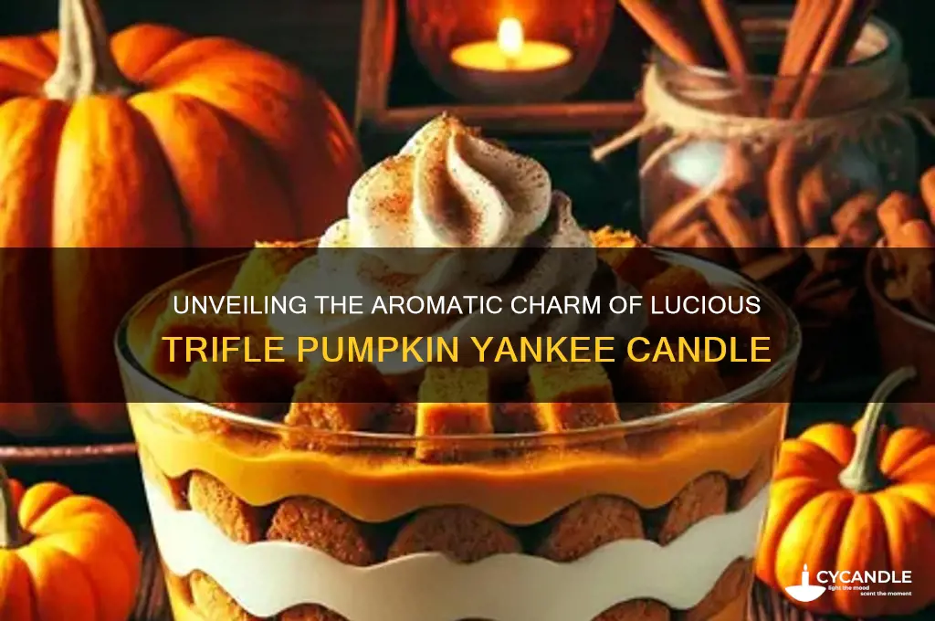 what does lucious trifle pumpkin yankee candle smell like