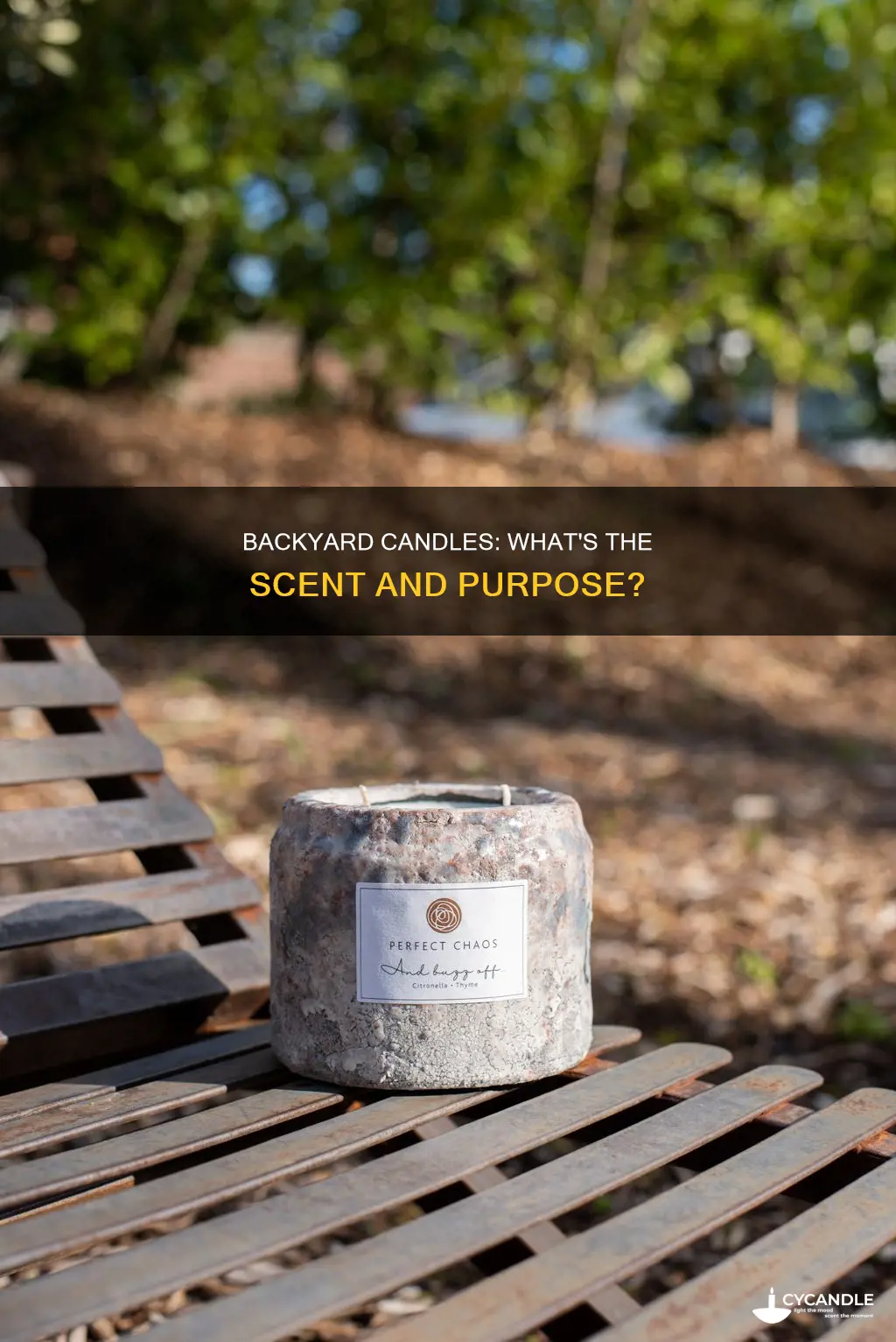 what does off backyard candle do