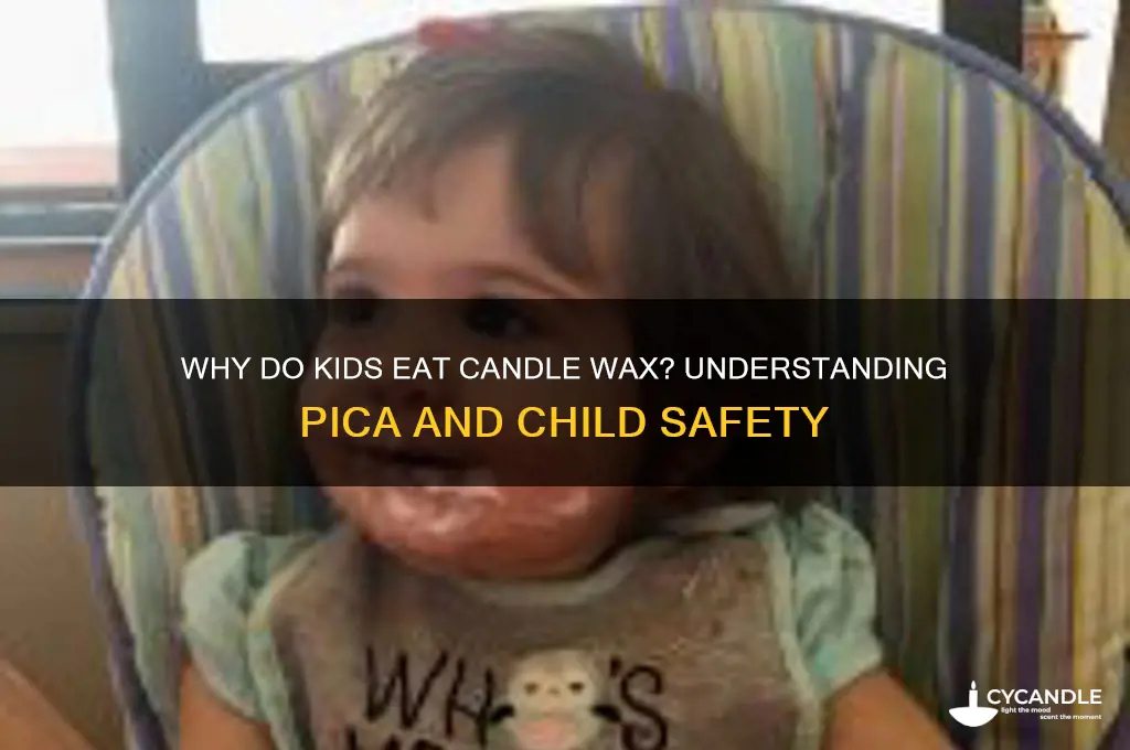 what does or mean when a child eats candle wax