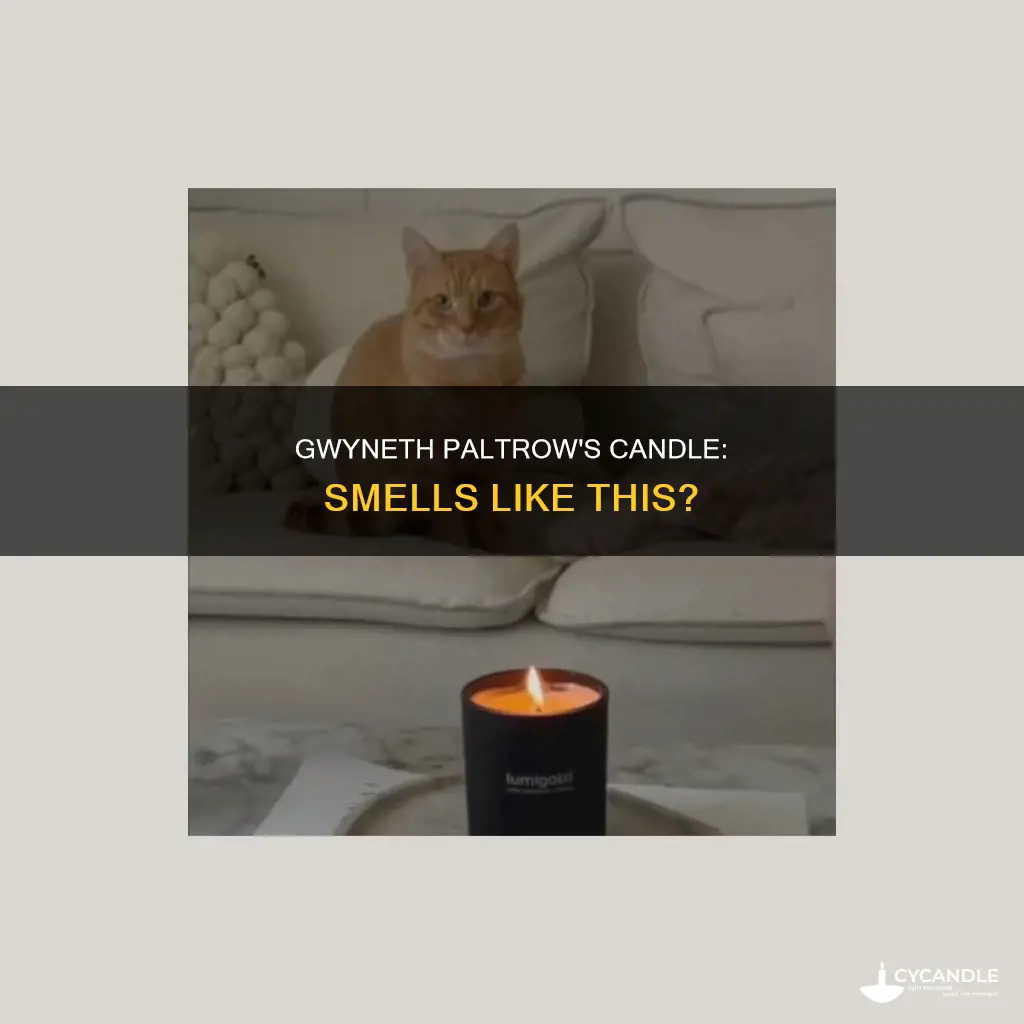 what does paltrow candle smell like
