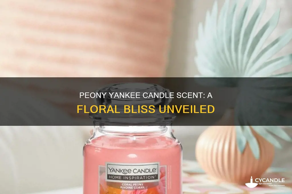 what does peony yankee candle smell like