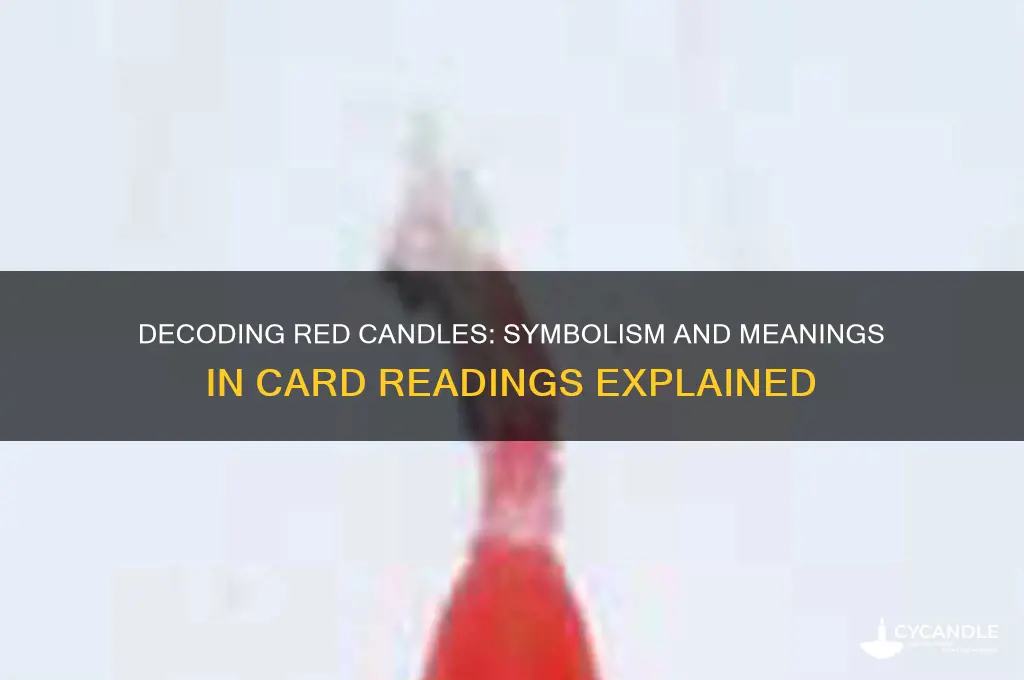 what does red candle mean in reading cards