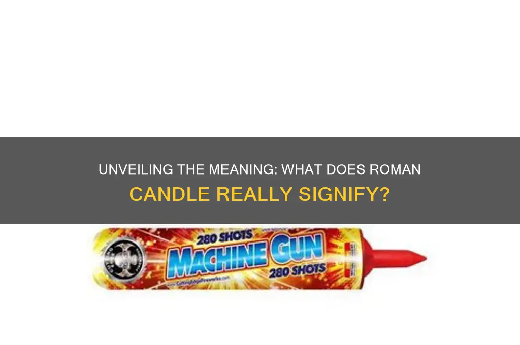 what does roman candle mean