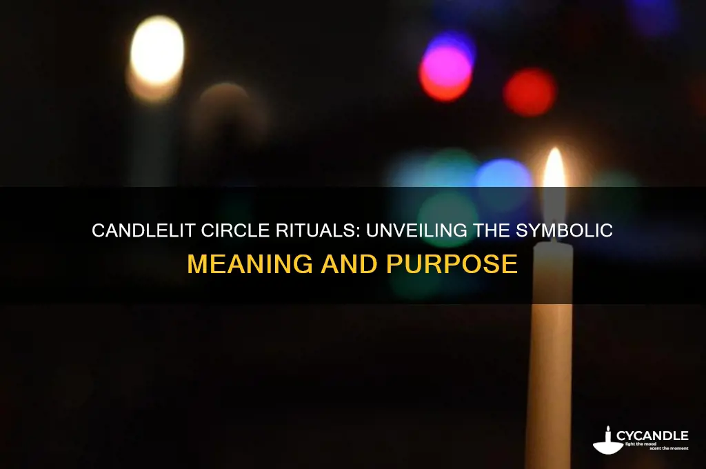 what does standing in a circle with candles mean