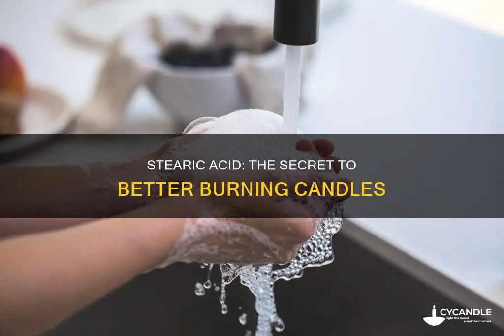 what does stearic acid do in candles