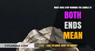 Stop Burning the Candle at Both Ends: Understanding This Powerful Idiom