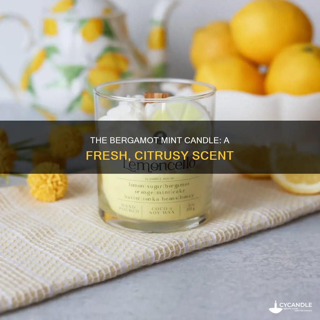 what does the bergamot mint candle smell like