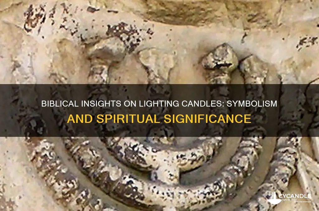 what does the bible say about lighting candles