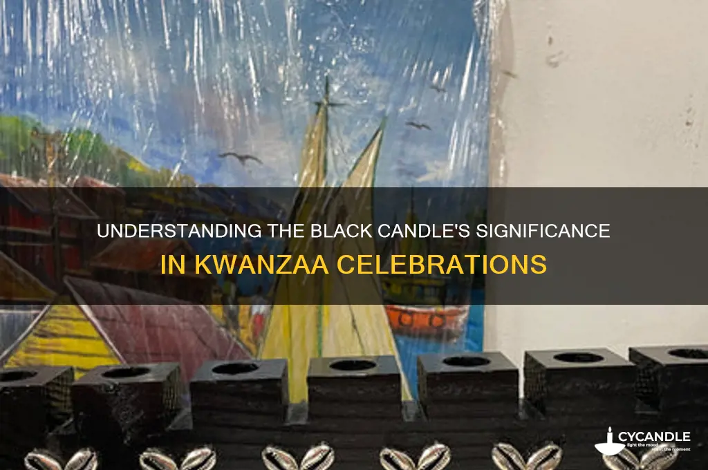 what does the black candle mean in kwanzaa