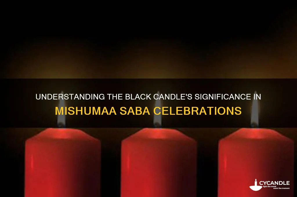 what does the black candle on a mishumaa saba mean