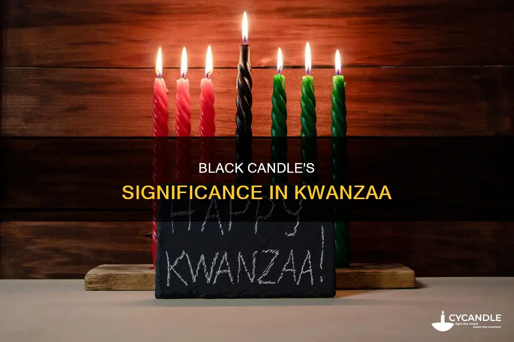 what does the black candle represent in kwanzaa