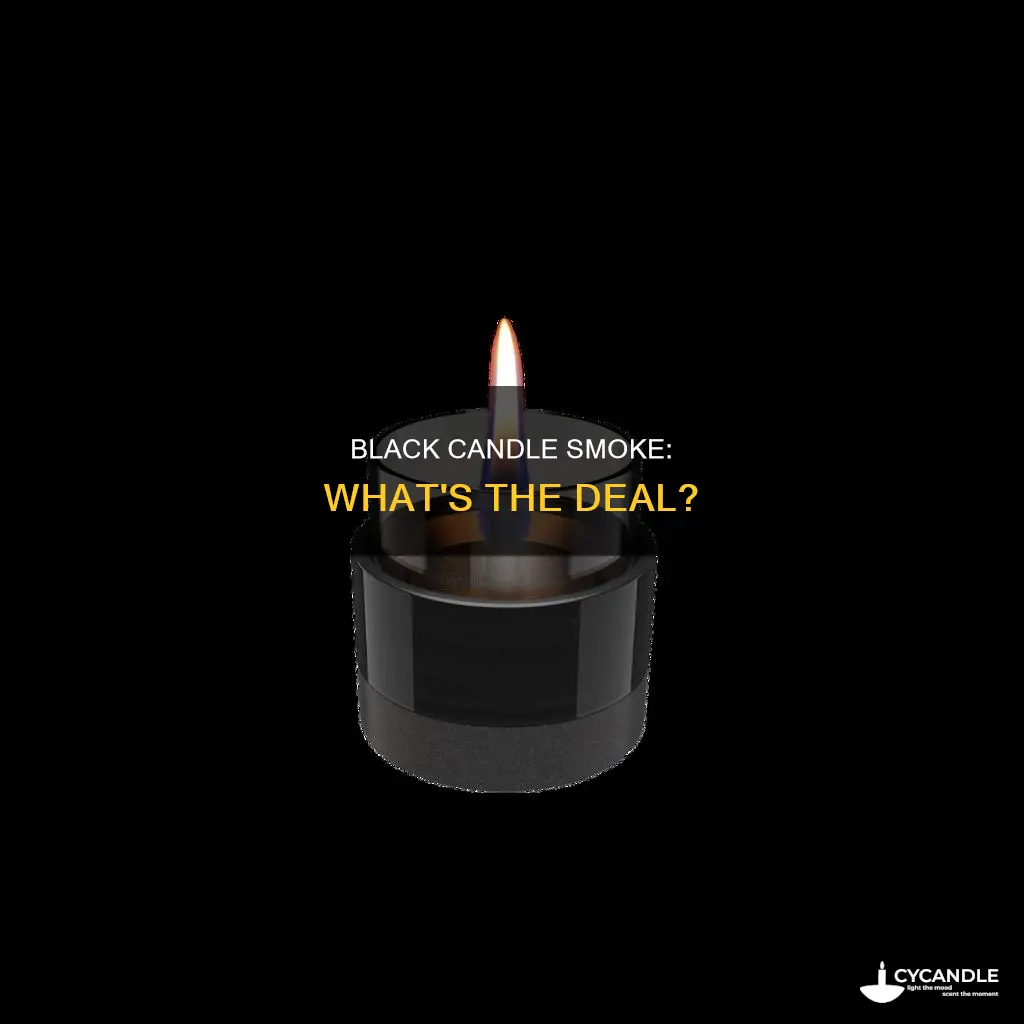 what does the black smoke from candles