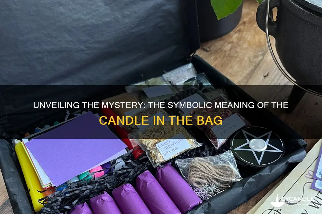 what does the candle in the bag mean