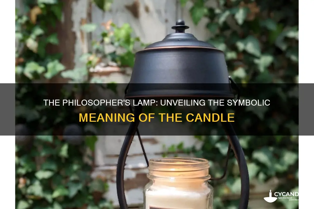 what does the candle mean in the philosopher