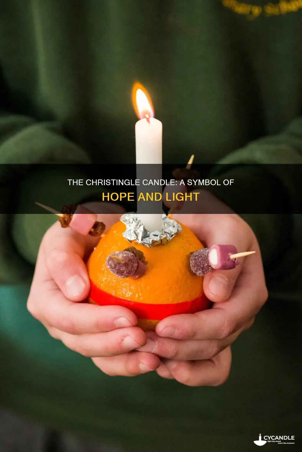 what does the candle on a christingle represent