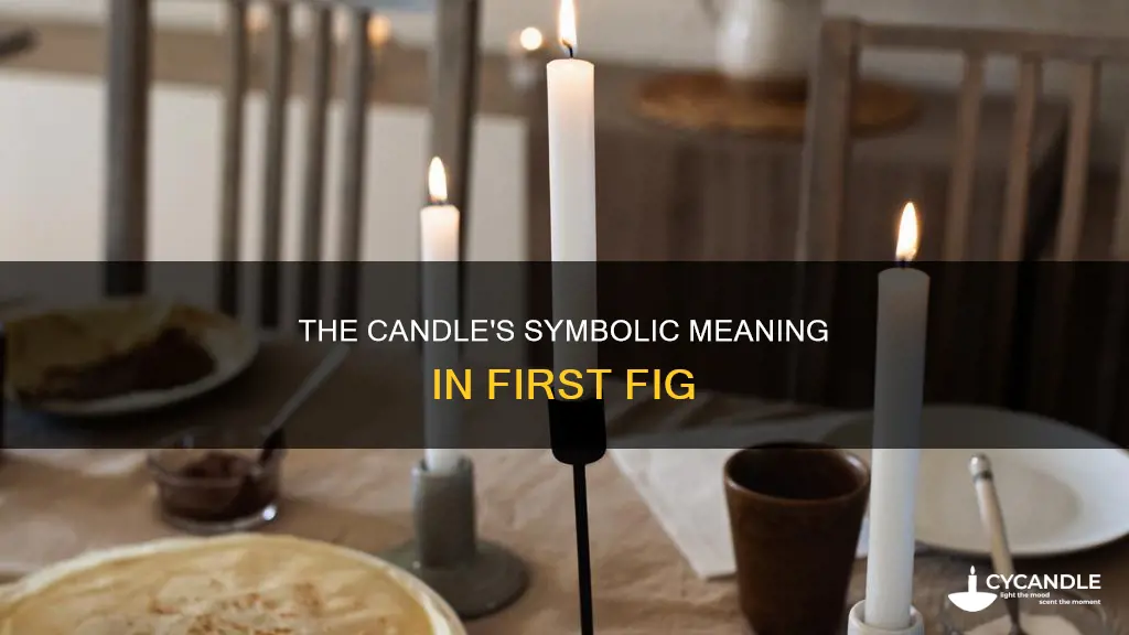 what does the candle possibly symbolize in first fig