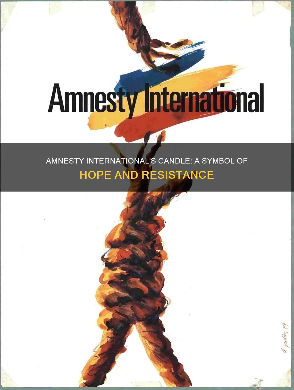 what does the candle represent in amnesty international