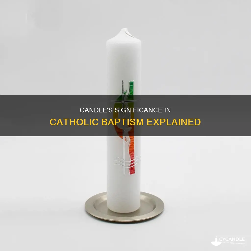 what does the candle represent in catholic baptism