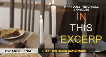 Candle's Symbolic Meaning in Excerpt