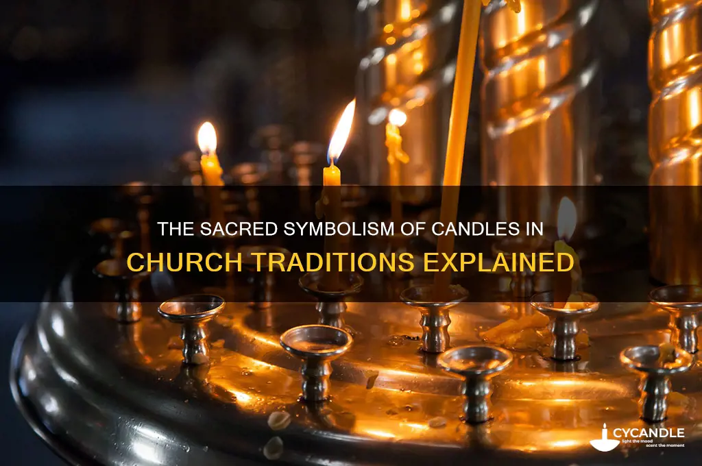 what does the candles mean in a church