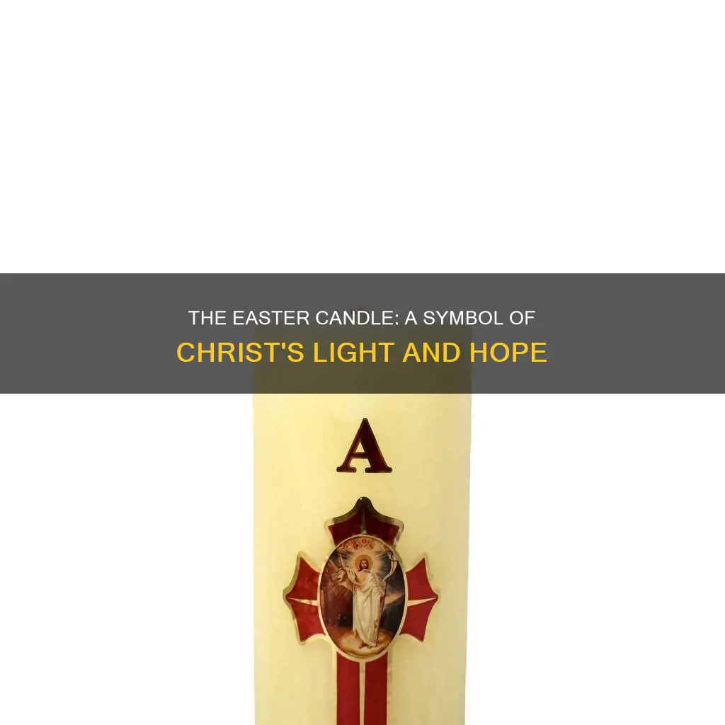 what does the easter candle represent