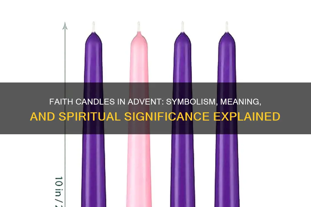 what does the faith candles represent in advent