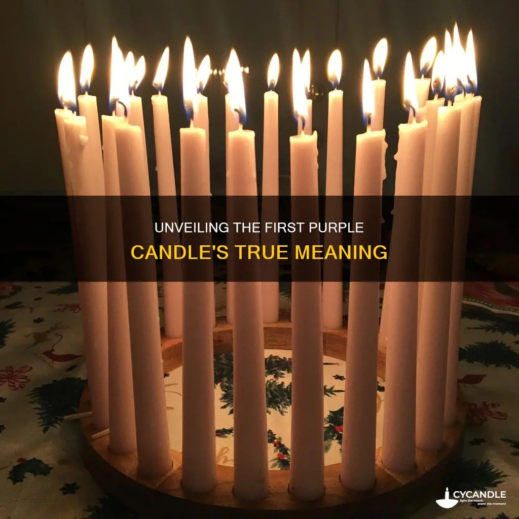 what does the first purple candle represent