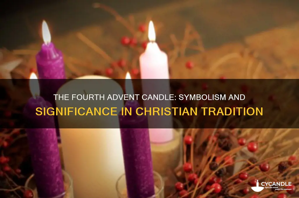 what does the fourth candle on the advent wreath mean