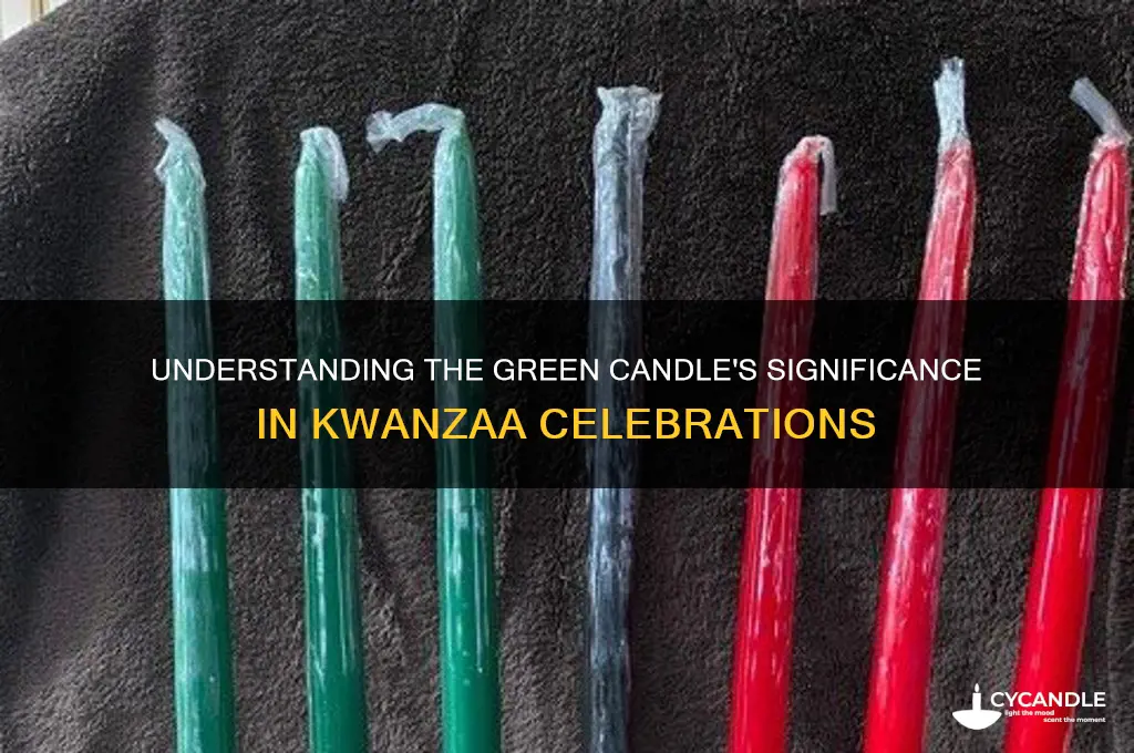 what does the green candle mean in kwanzaa