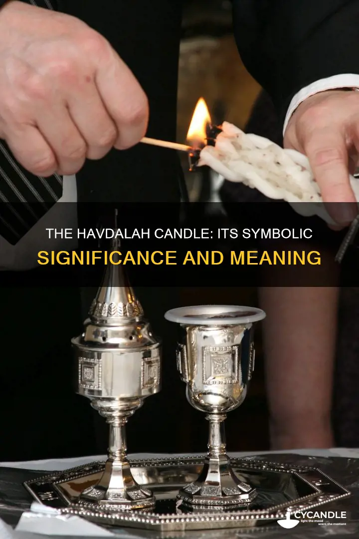 what does the havdalah candle represent