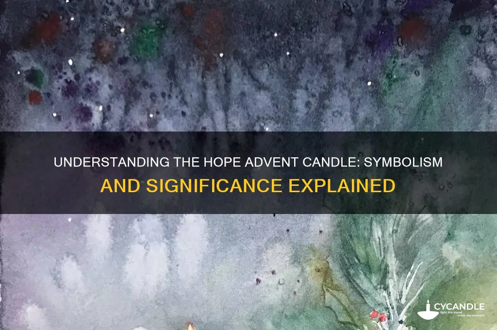 what does the hope advent candle mean