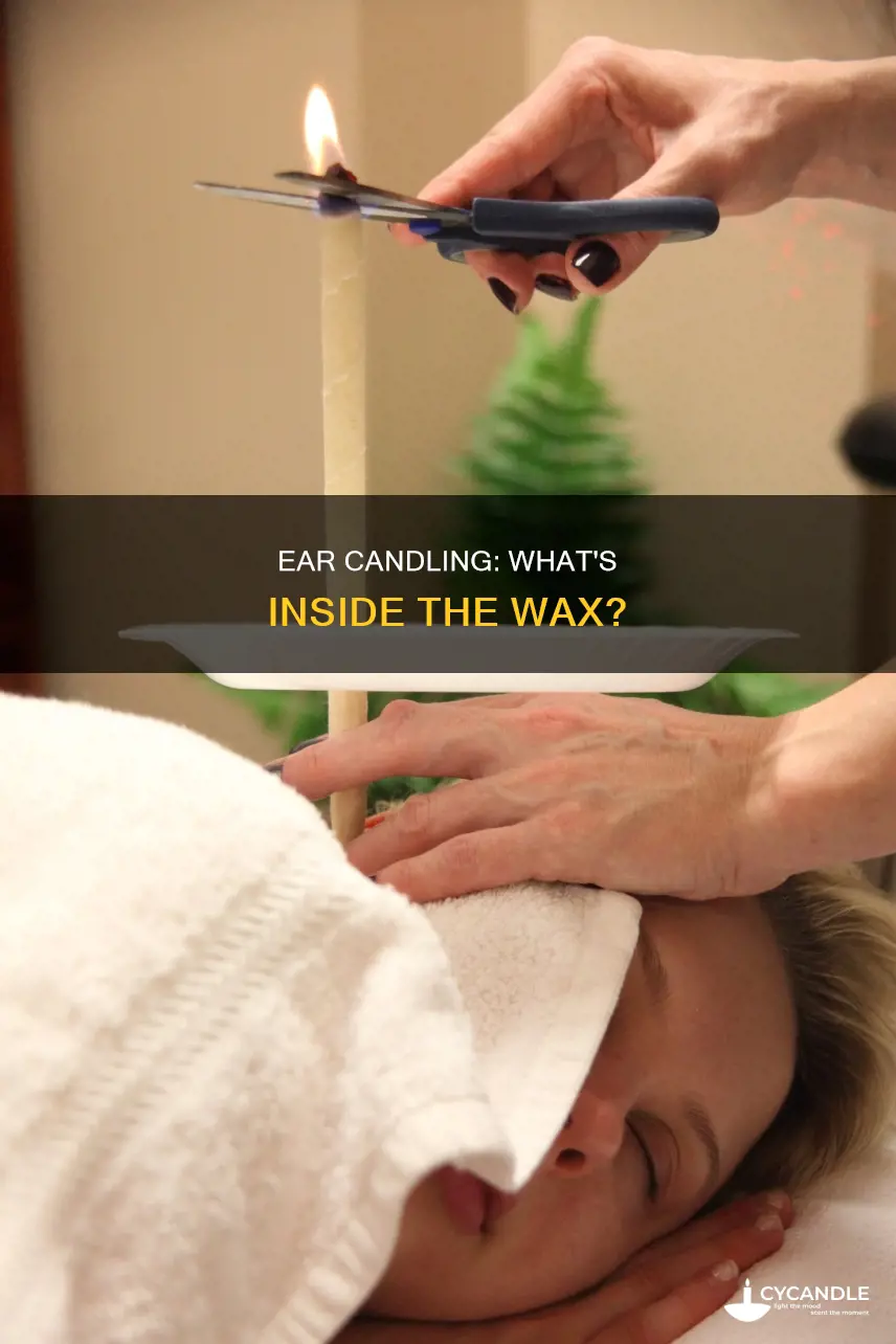 what does the inside of an ear candle look like