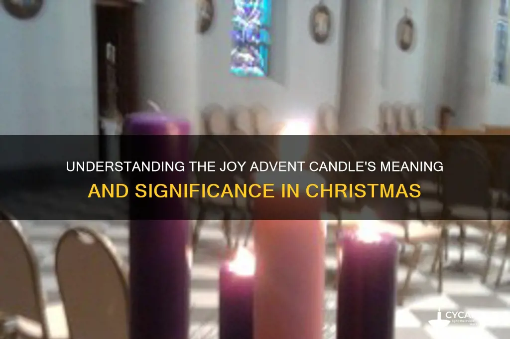what does the joy advent candle mean